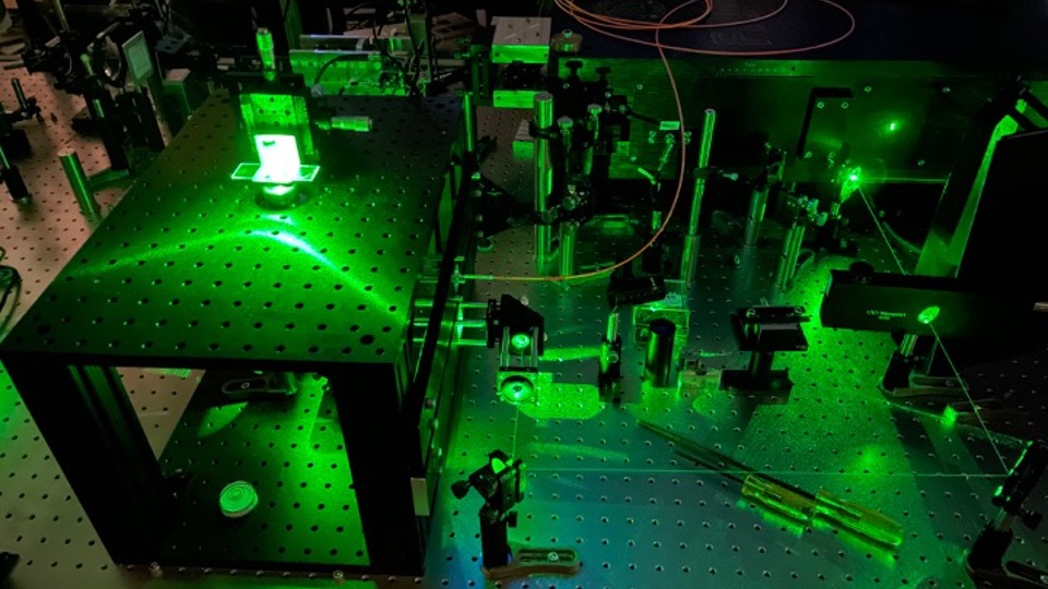 Green Laser setup